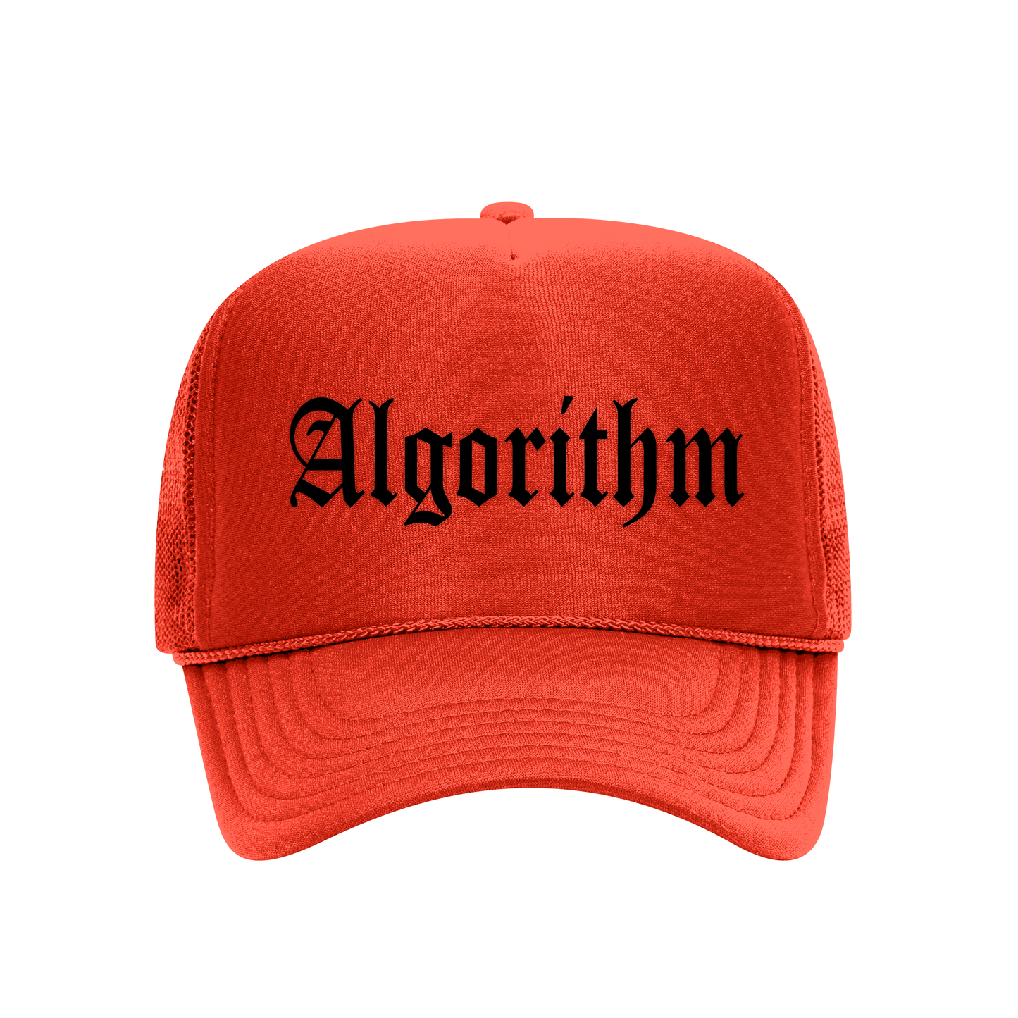 Algorithm Orange Trucker Hat
